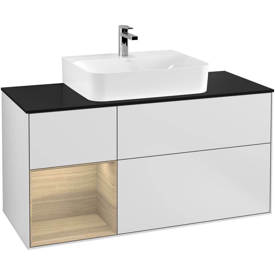 Wastafelonderkast Finion 1200x603x501mm White Matt Lacquer G162PCMT