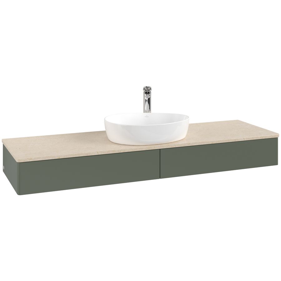 Wastafelonderkast Antao 1600x190x500mm L.Green Matt Lacquer K14053HL