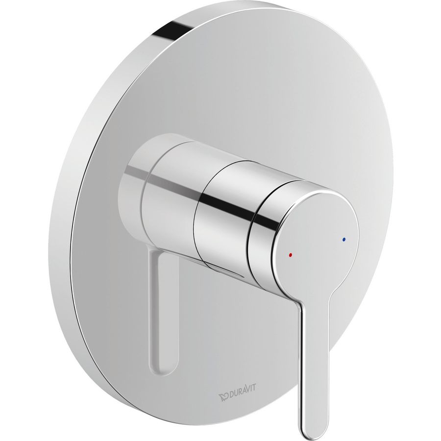 Inbouw eenhendeldouchemengkraan chroom rond C.1 KWC