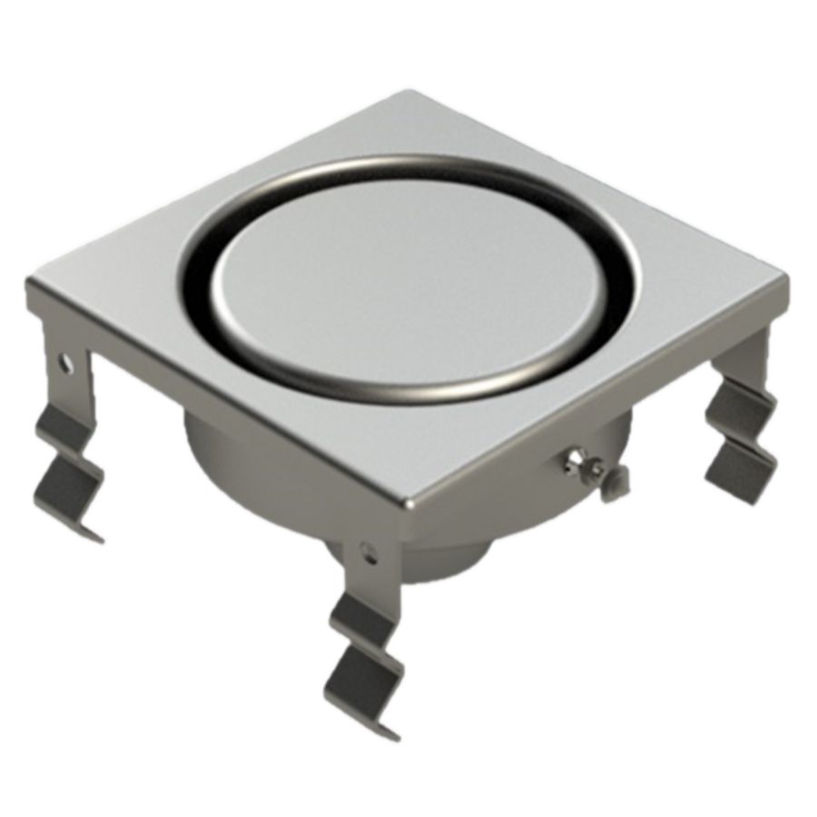 Roosterloze RVS doucheput 150x150 mm