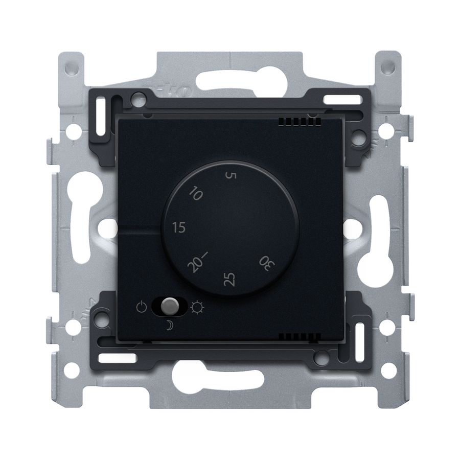 Elektronische thermostaat black coated