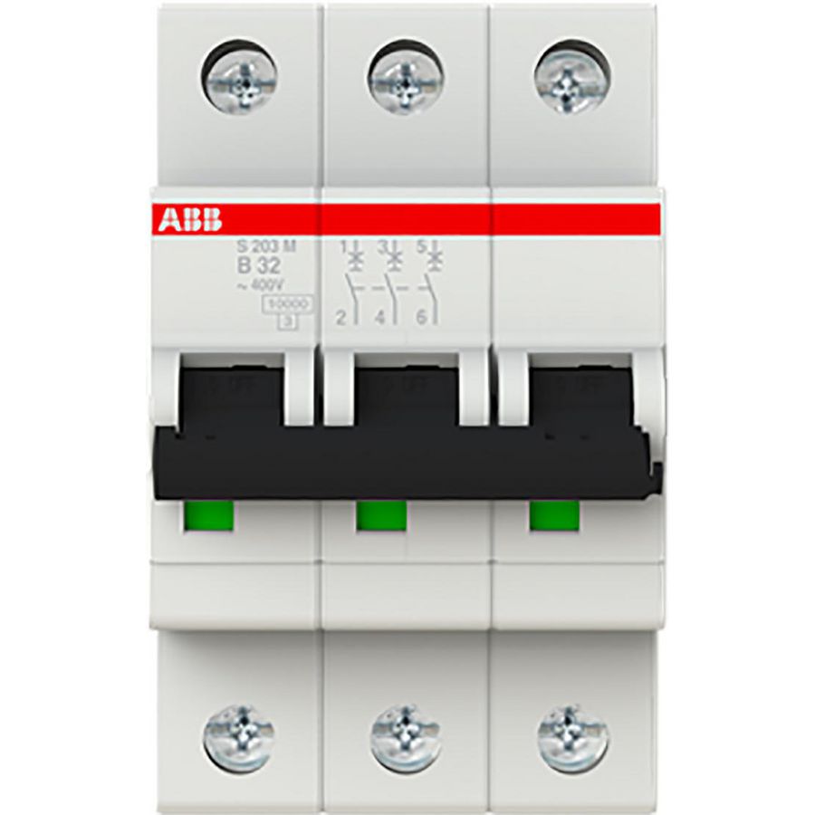 Installatieautomaat 10kA 3-polig B-karakteristiek 32A