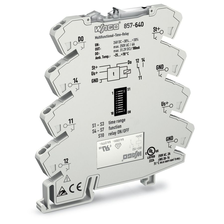 Tijdrelaismodule Nom. ingangsspanning DC 24V 857-640