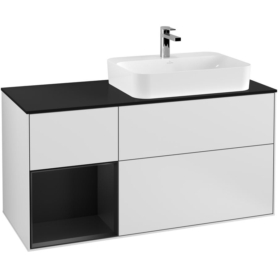 Wastafelonderkast Finion 1200x603x501mm White Matt Lacquer G392PDMT