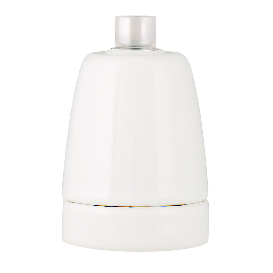 Lamphouder porselein E27 wit