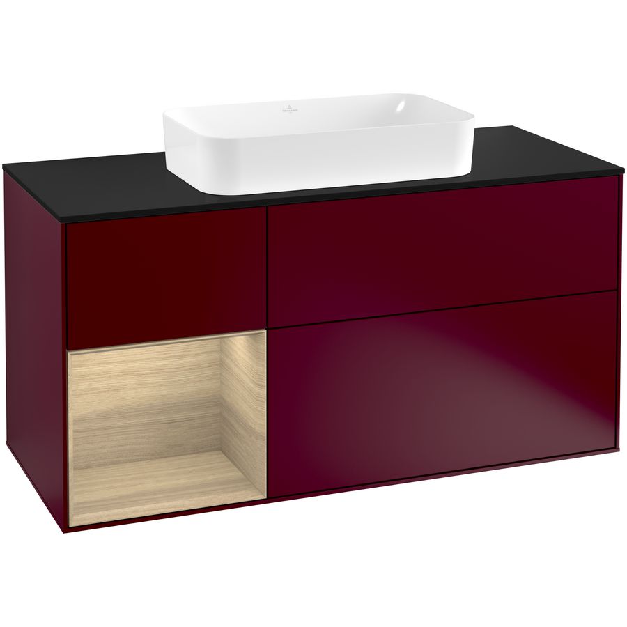 Wastafelonderkast Finion 1200x603x501mm Peony Matt Lacquer G292PCHB