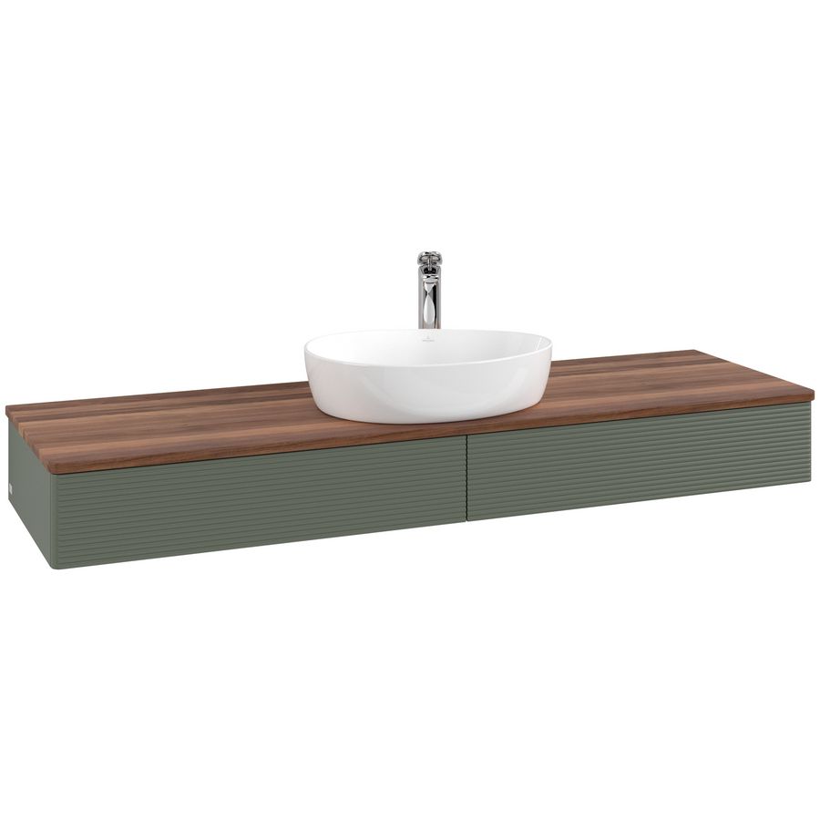 Wastafelonderkast Antao 1600x190x500mm L.Green Matt Lacquer K14152HL
