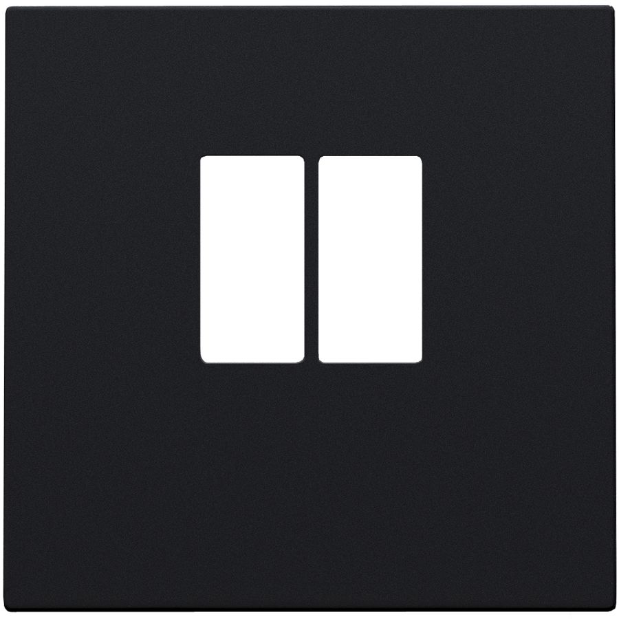 Afwerkingsset enkelvoudige luidsprekeraansl. black coated