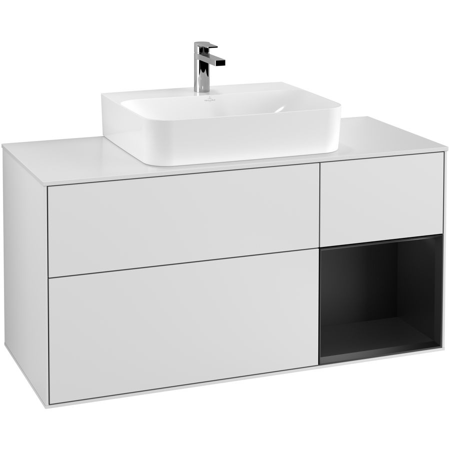 Wastafelonderkast Finion 1200x603x501mm White Matt Lacquer G171PDMT