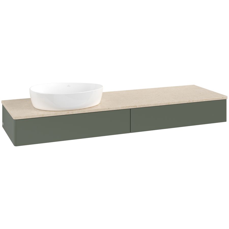 Wastafelonderkast Antao 1600x190x500mm L.Green Matt Lacquer K15013HL