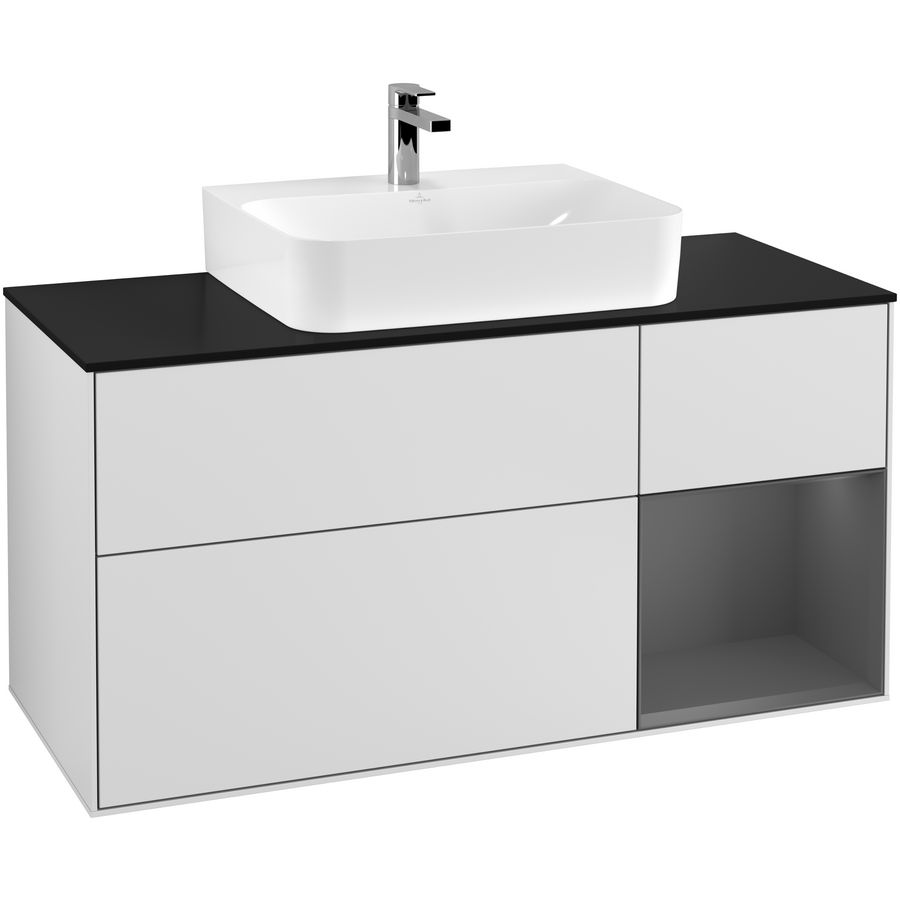 Wastafelonderkast Finion 1200x603x501mm White Matt Lacquer G172GKMT