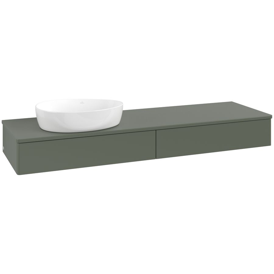 Wastafelonderkast Antao 1600x190x500mm L.Green Matt Lacquer K15050HL