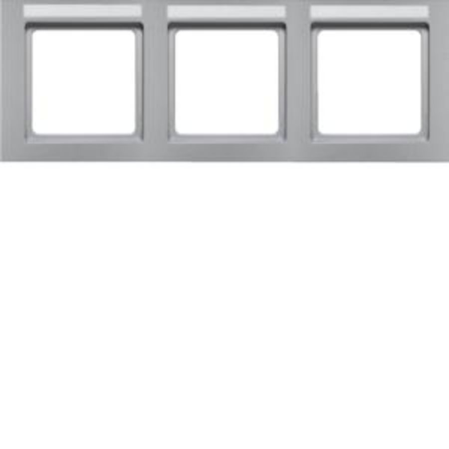 Afdekraam 3-v hor. tekstveld berker Q.3 alulook soft-finish