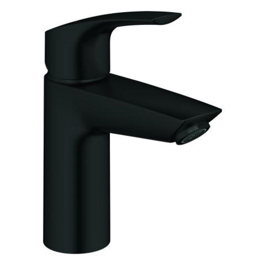 Eurosmart S-Size wastafelmengkraan push Open Matte Black (mat zwart) (prof)