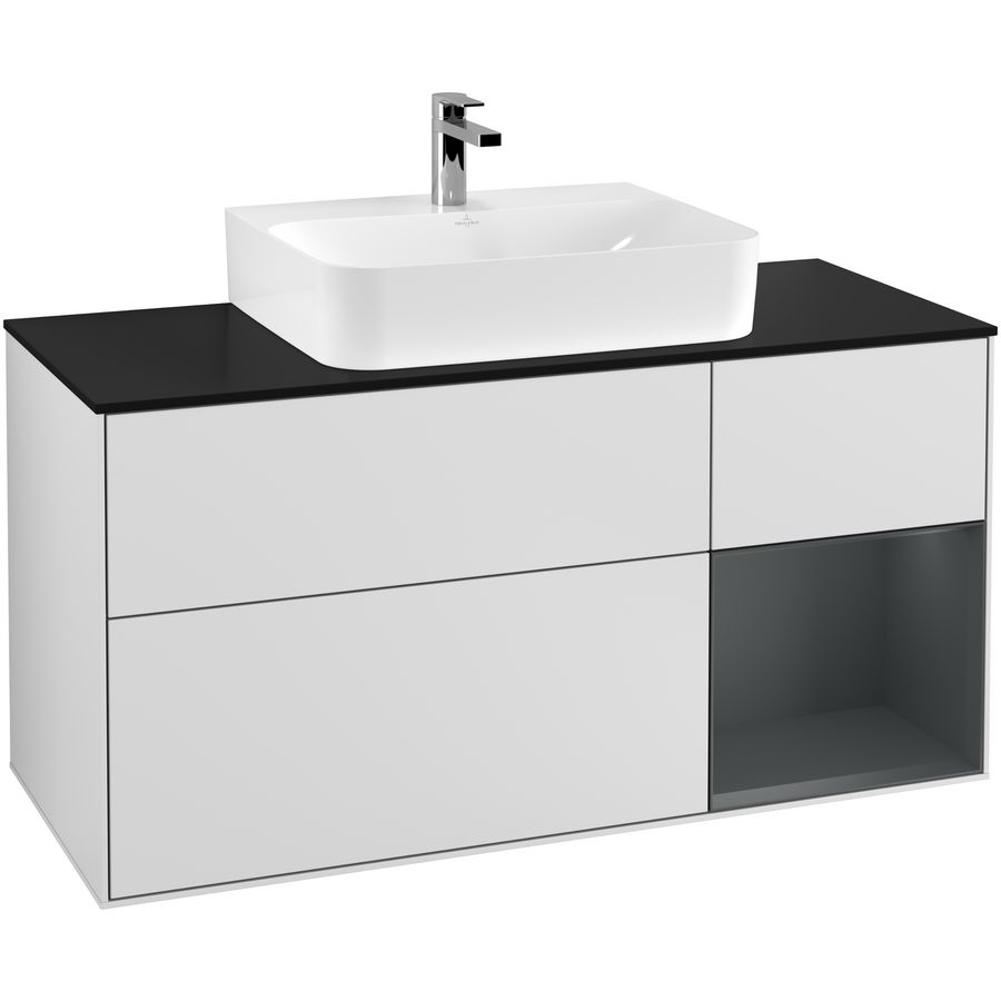 Wastafelonderkast Finion 1200x603x501mm White Matt Lacquer G172HGMT
