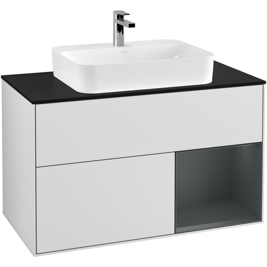 Wastafelonderkast Finion 1000x603x501mm White Matt Lacquer G372HGMT