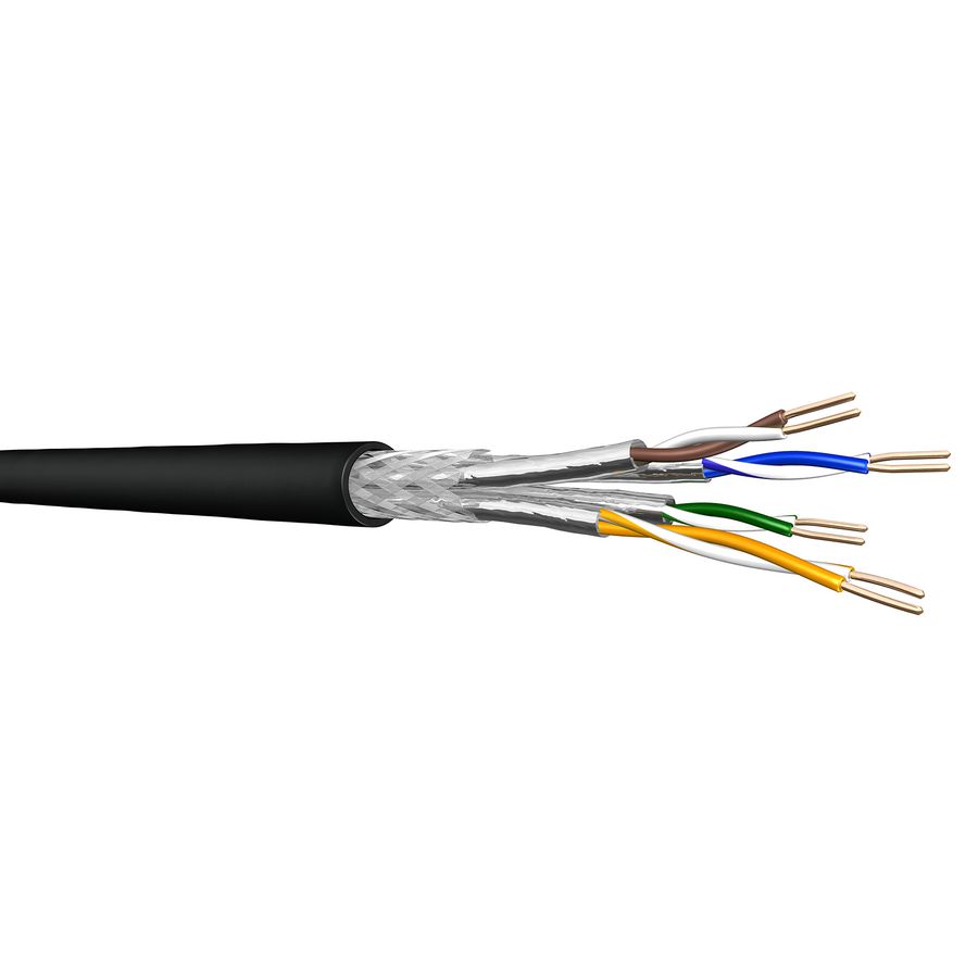 Doos a 305m. UCF I/O Cat.7 SS26 S/FTP LSHF Dca bk# 4x2x26