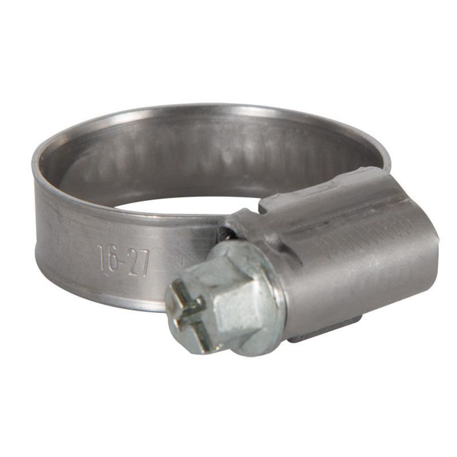 Wormslangklem Ø12-22mm breedte 9mm rvs/gegalv.staal