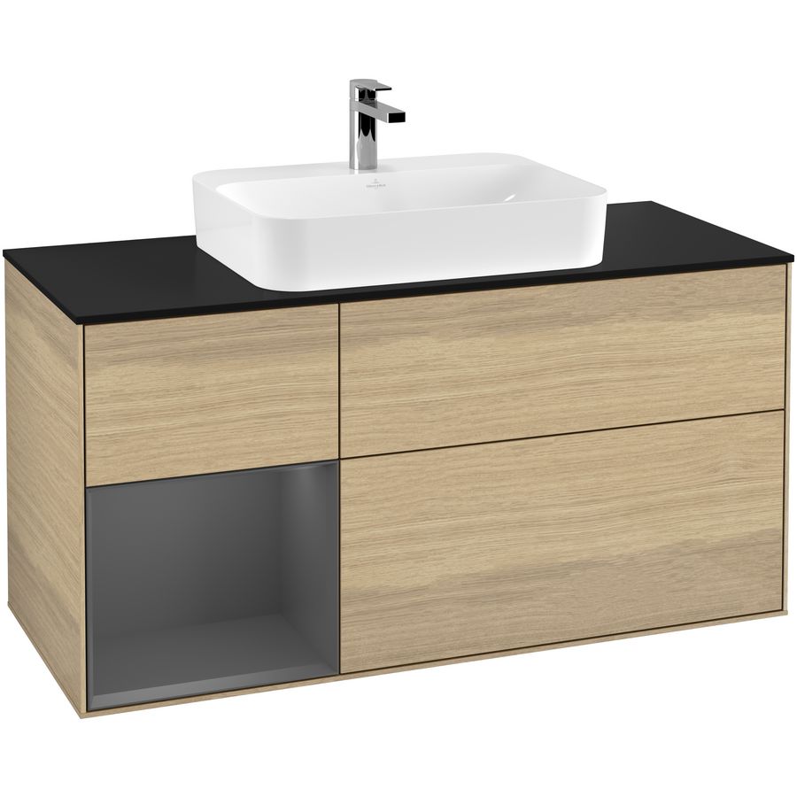 Wastafelonderkast Finion 1200x603x501mm Oak Veneer G412GKPC