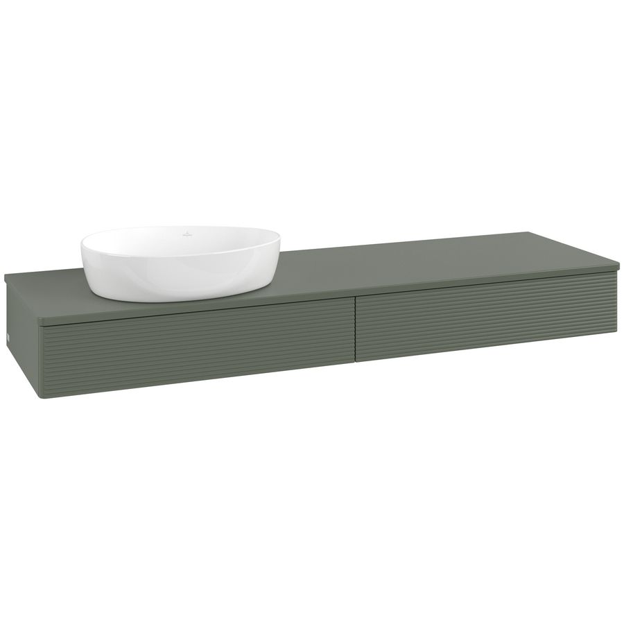 Wastafelonderkast Antao 1600x190x500mm L.Green Matt Lacquer K15150HL