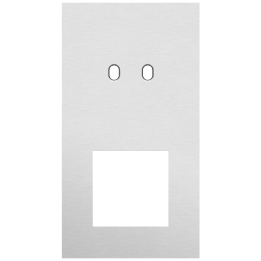 Afdekplaat 2-voud vertic. 71mm centerafst 155-57856