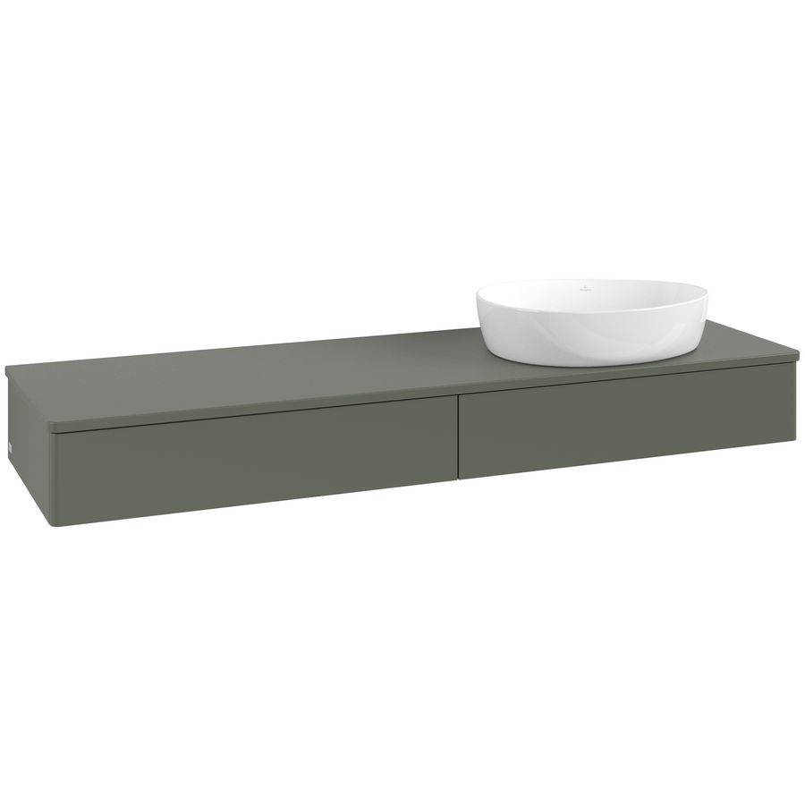 Wastafelonderkast Antao 1600x190x500mm L.Green Matt Lacquer K16010HL