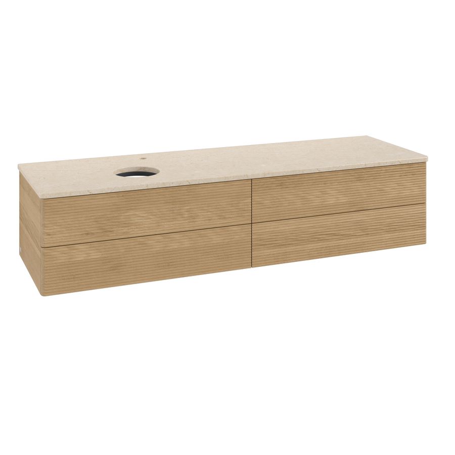 Wastafelonderkast Antao 1600x360x500mm Honey Oak L26153HN