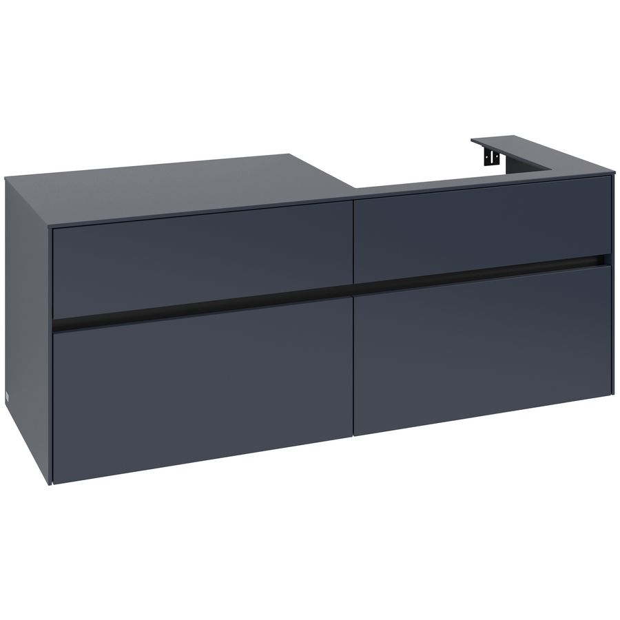 Wastafelonderkast Collaro 1400x548x500mm Marine Blue C086B0VQ