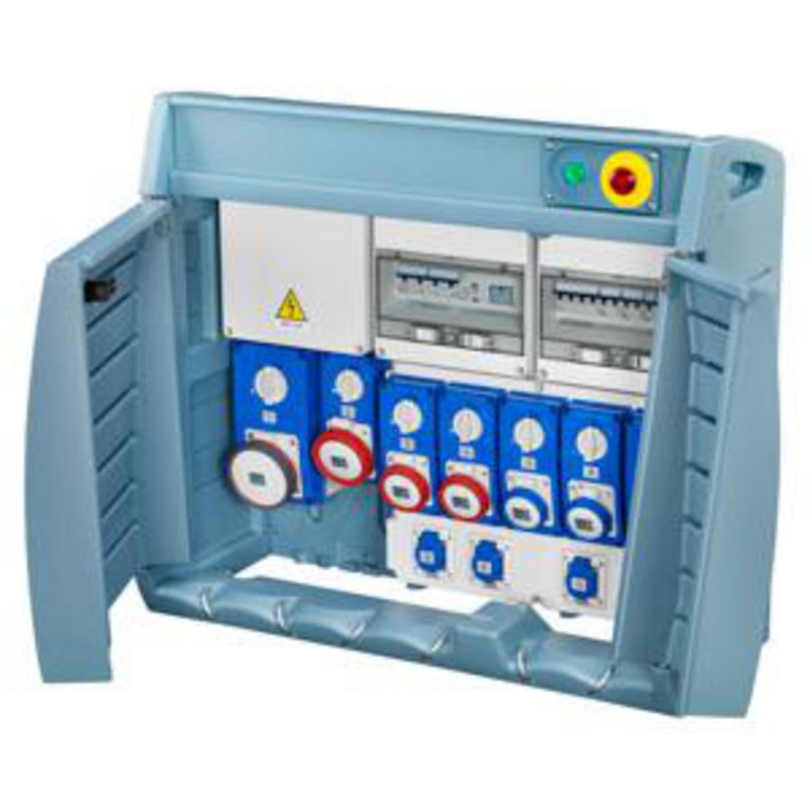 Q-BOX 6-MET KLEMMENBLOK-BEDRAAD-4 DUITSE STANDAARD WAN