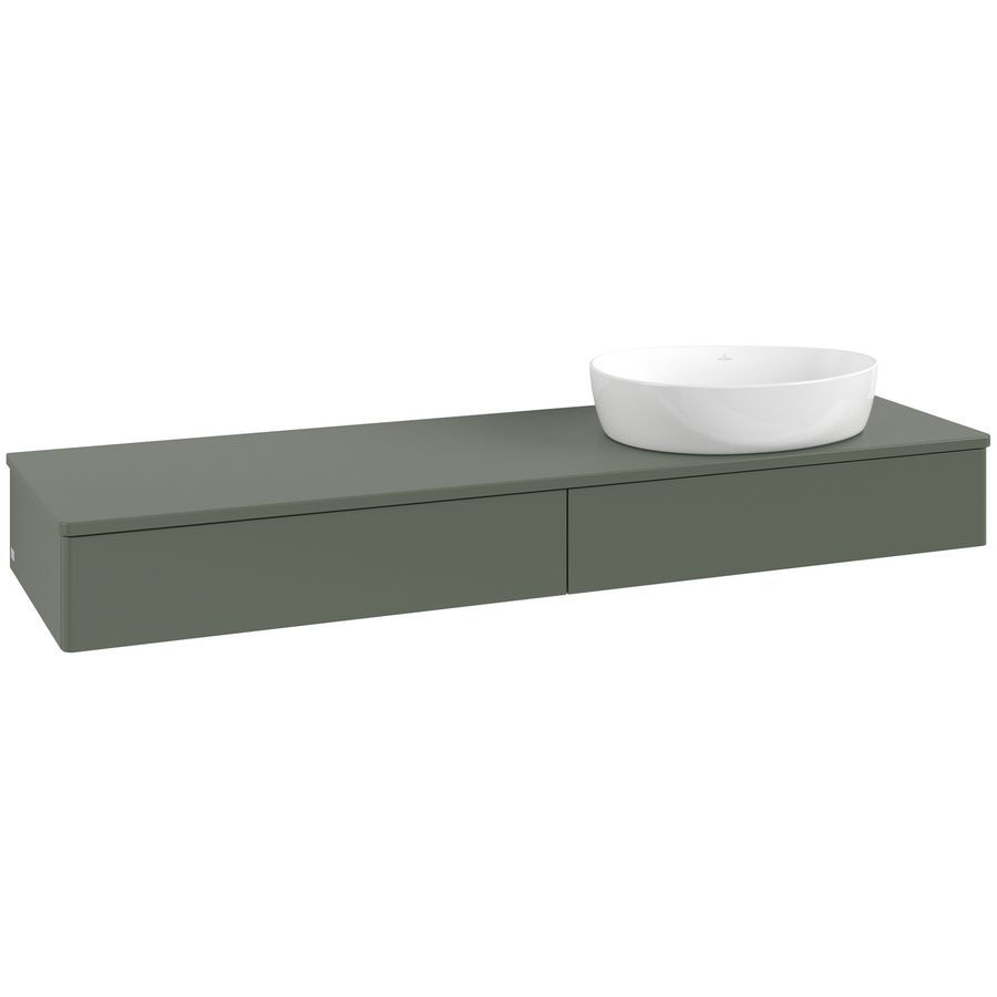 Wastafelonderkast Antao 1600x190x500mm L.Green Matt Lacquer K16050HL