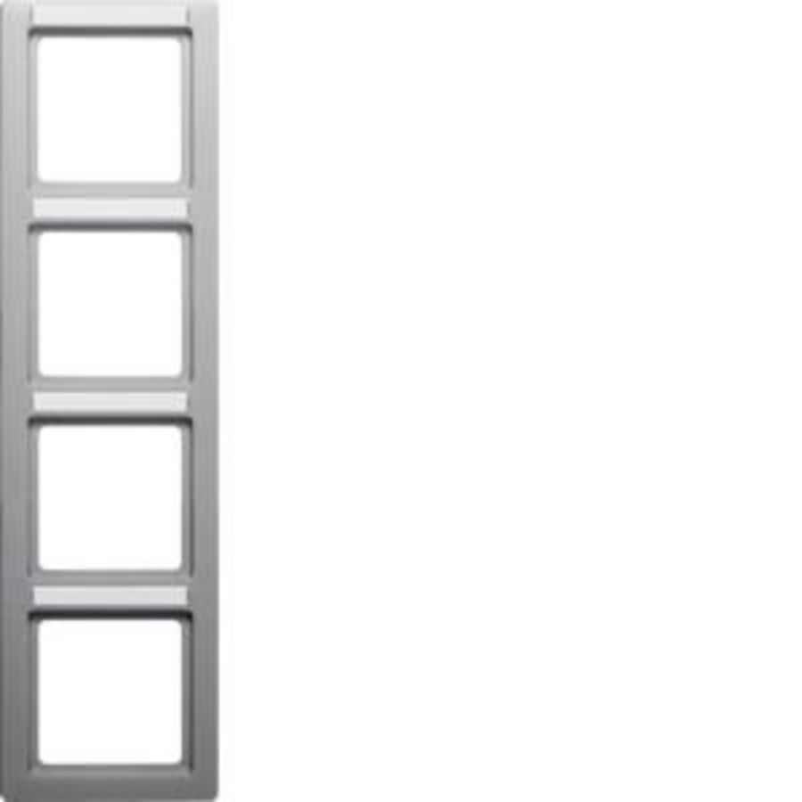 Afdekraam 4-v vert. tekstveld berker Q.1 alulook soft-finish