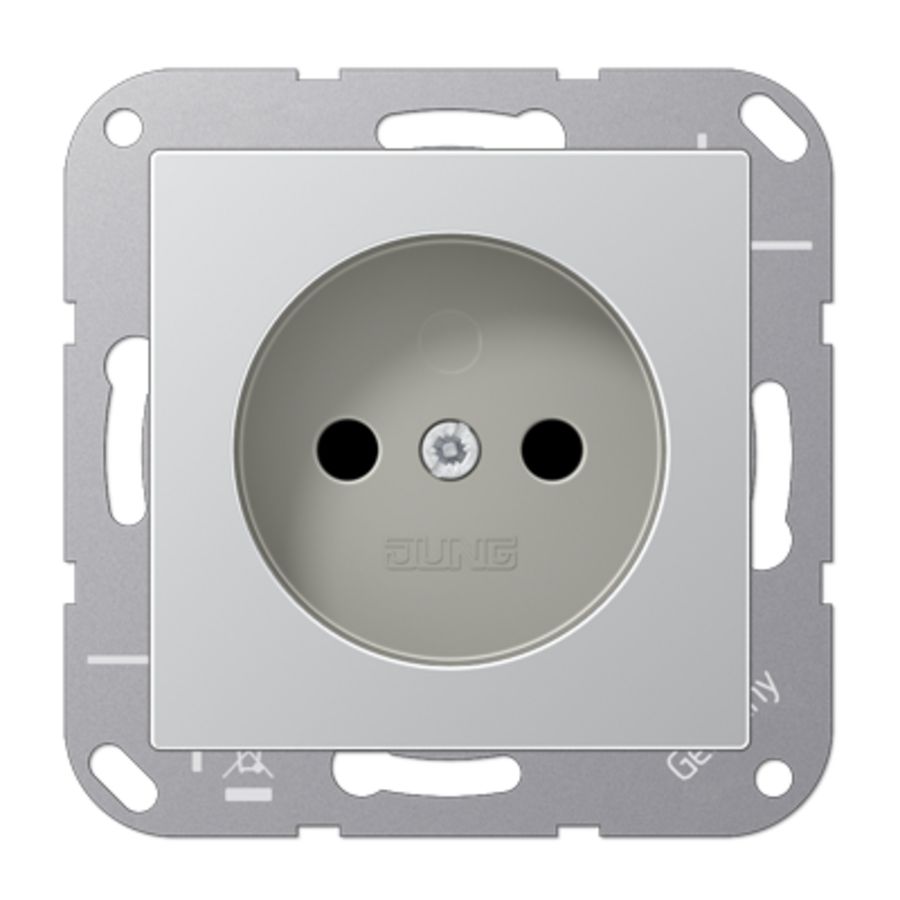 Wandcontactdoos aluminium A500 VVE=10