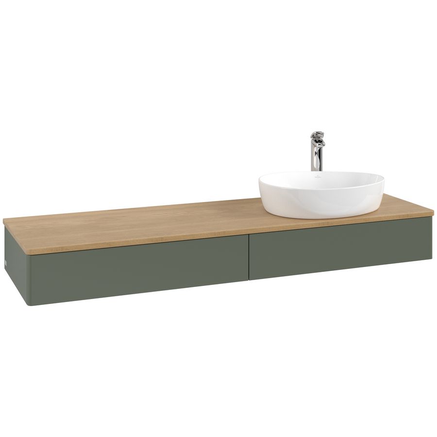 Wastafelonderkast Antao 1600x190x500mm L.Green Matt Lacquer K16051HL