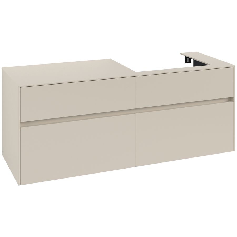 Wastafelonderkast Collaro 1400x548x500mm Cashmere Grey C086B0VN