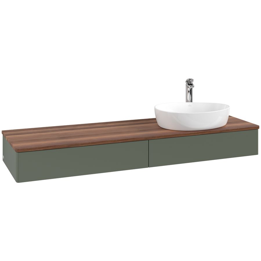 Wastafelonderkast Antao 1600x190x500mm L.Green Matt Lacquer K16052HL