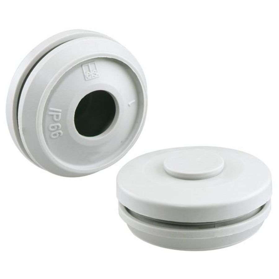 Dubbele membraaninvoeringen M16 lichtgrijs IP66 VVE=50