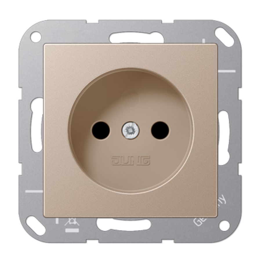 Wandcontactdoos champagne A500 VVE=10