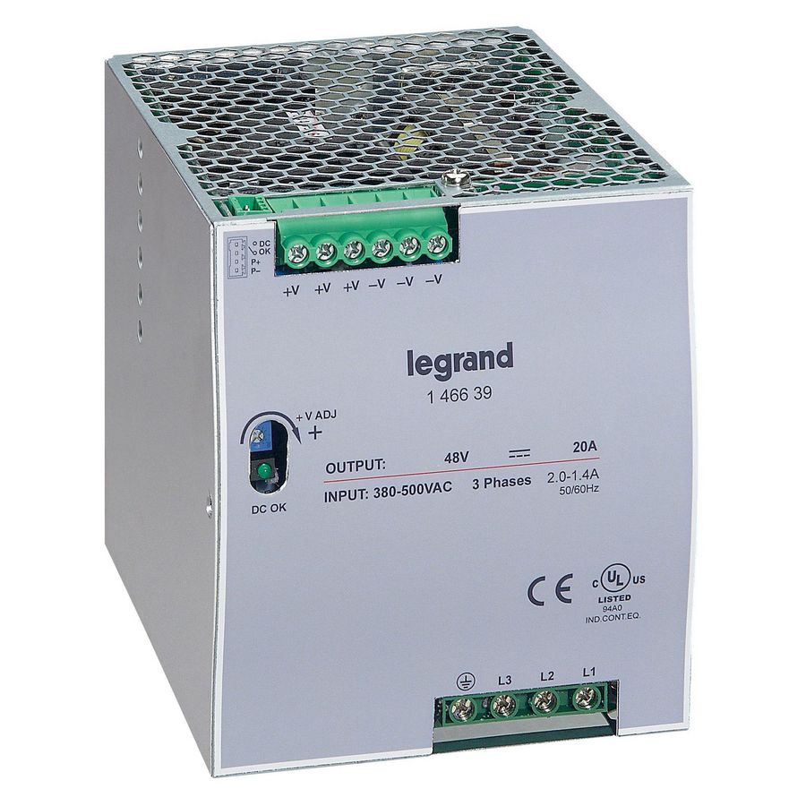 Voeding 3F 380-500VAC/48VDC 960W