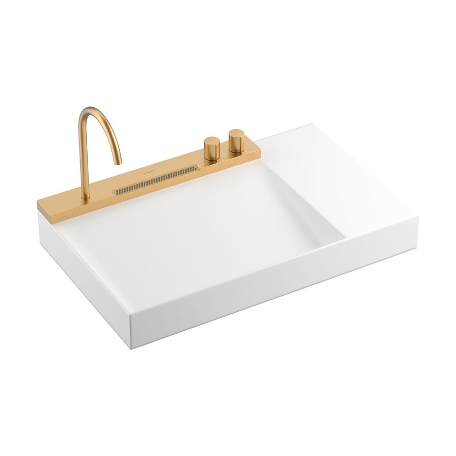 Wastafel Avalegra AquaUnit 780/475 Brushed Bronze