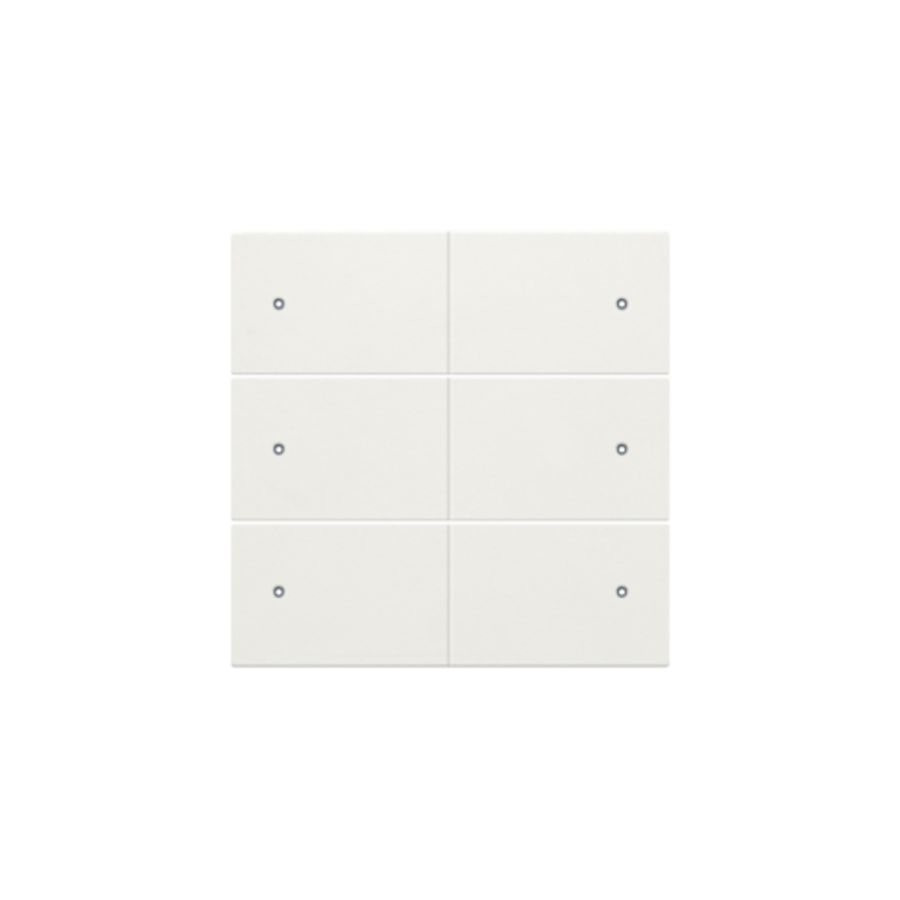 Afwerkingsset 6-voudige pot.vrij knop 24V Led white c.