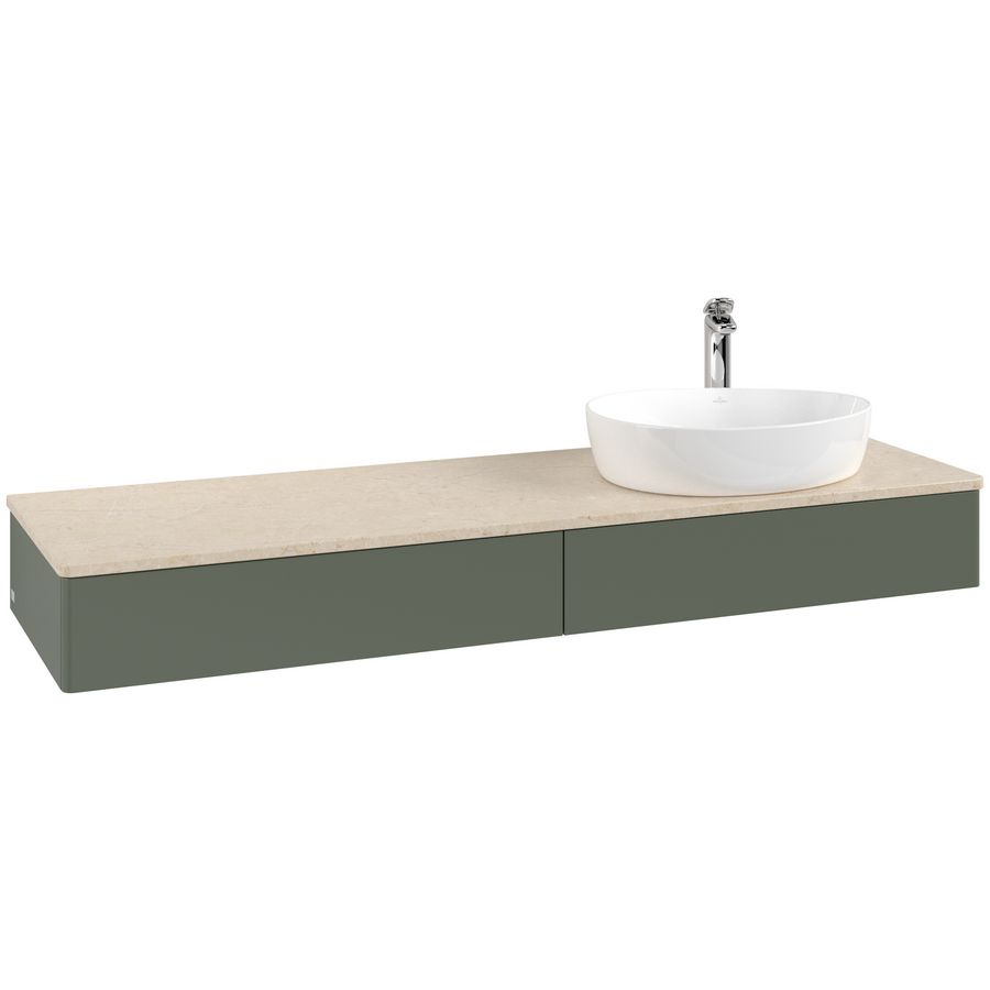 Wastafelonderkast Antao 1600x190x500mm L.Green Matt Lacquer K16053HL