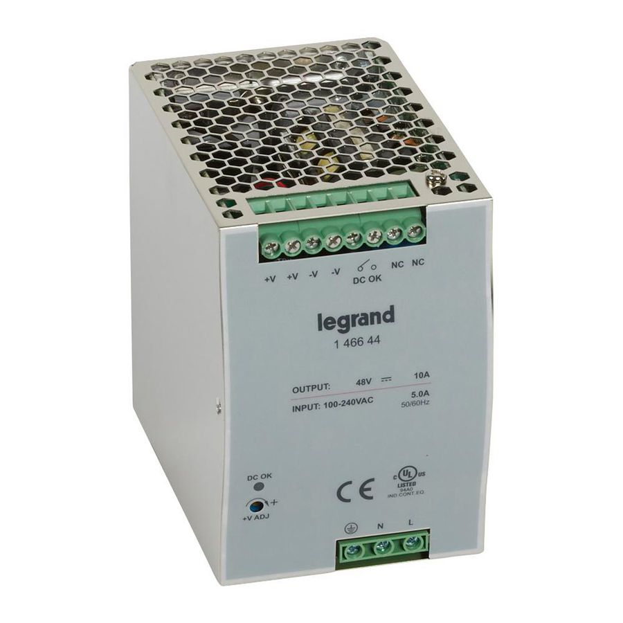 Voeding 1F 100-240VAC/48VDC 480W