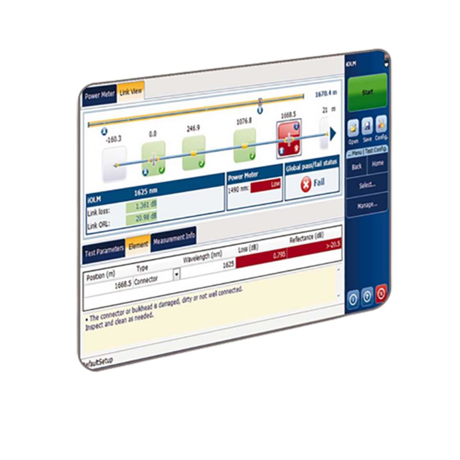 Software OTDR optie t.b.v. OTDR II