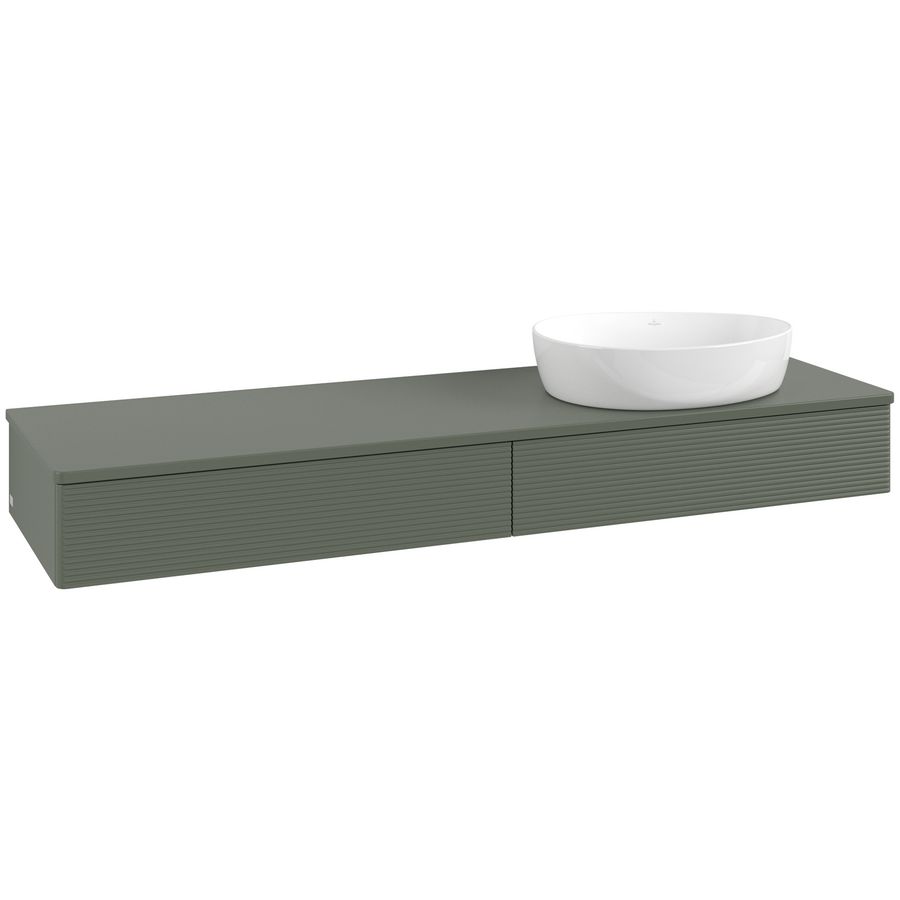 Wastafelonderkast Antao 1600x190x500mm L.Green Matt Lacquer K16150HL