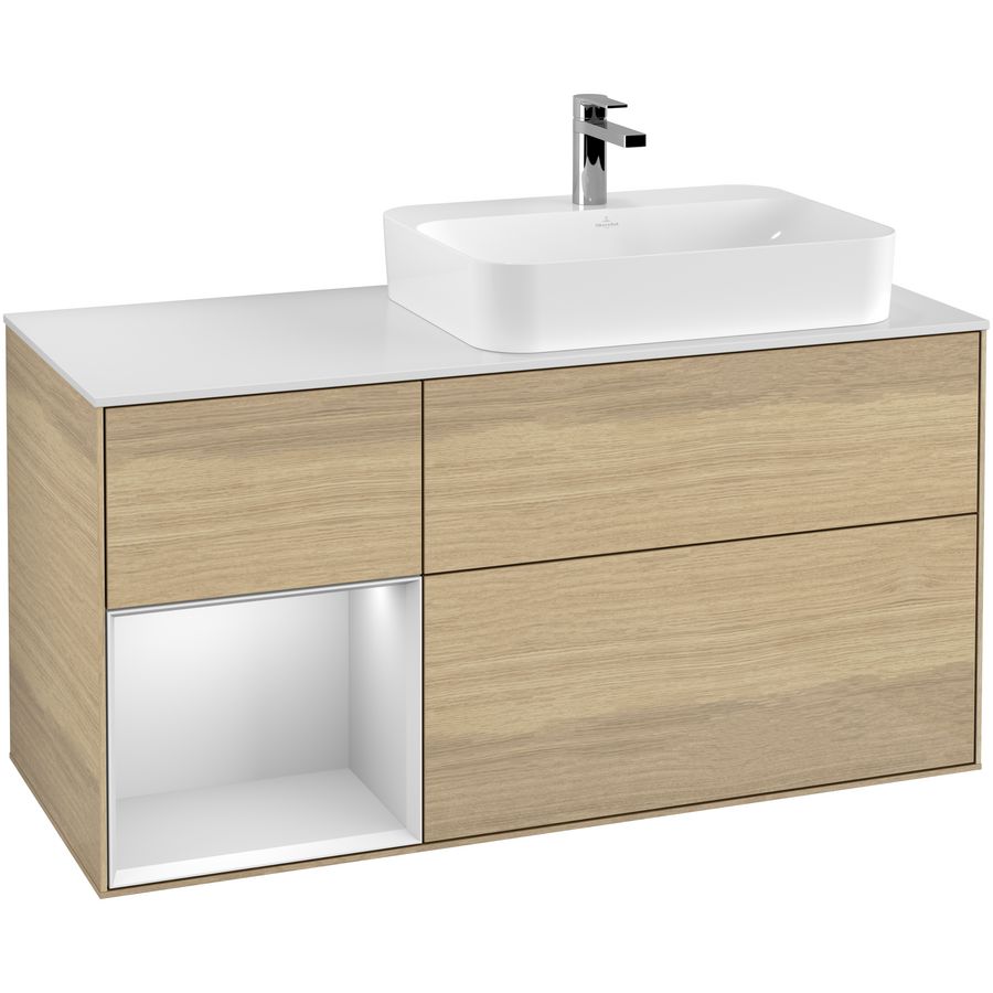 Wastafelonderkast Finion 1200x603x501mm Oak Veneer G391MTPC