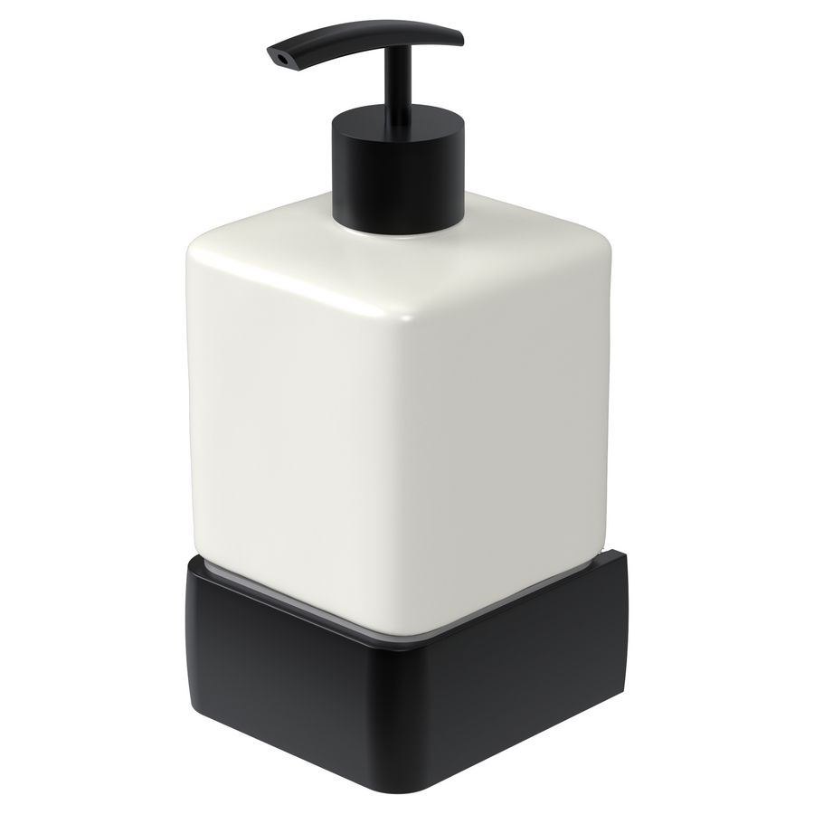 Zeepdispenser zwart aluminium keramiek ALINE