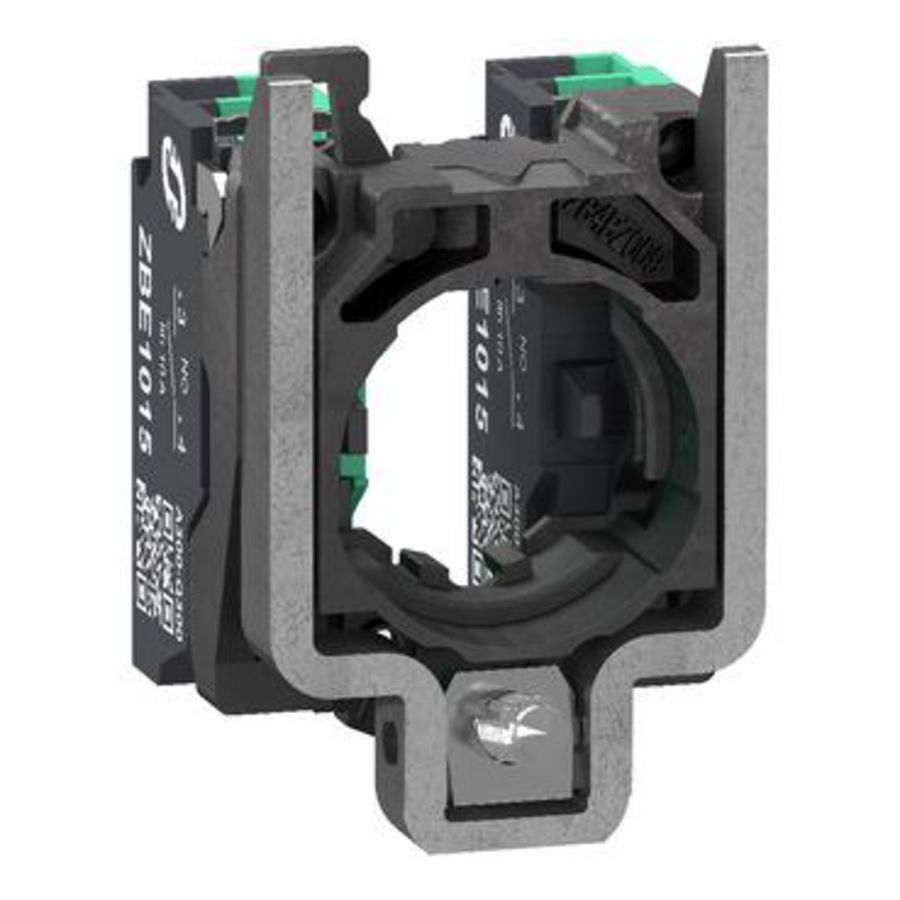 Lichaam voor controleknop Ø22mm 2NO veerklemmen
