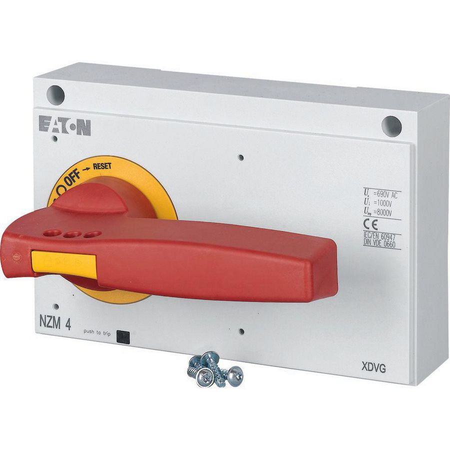 Draaibediening schakelaar incl. knop NZM4-XDVGR rood/geel