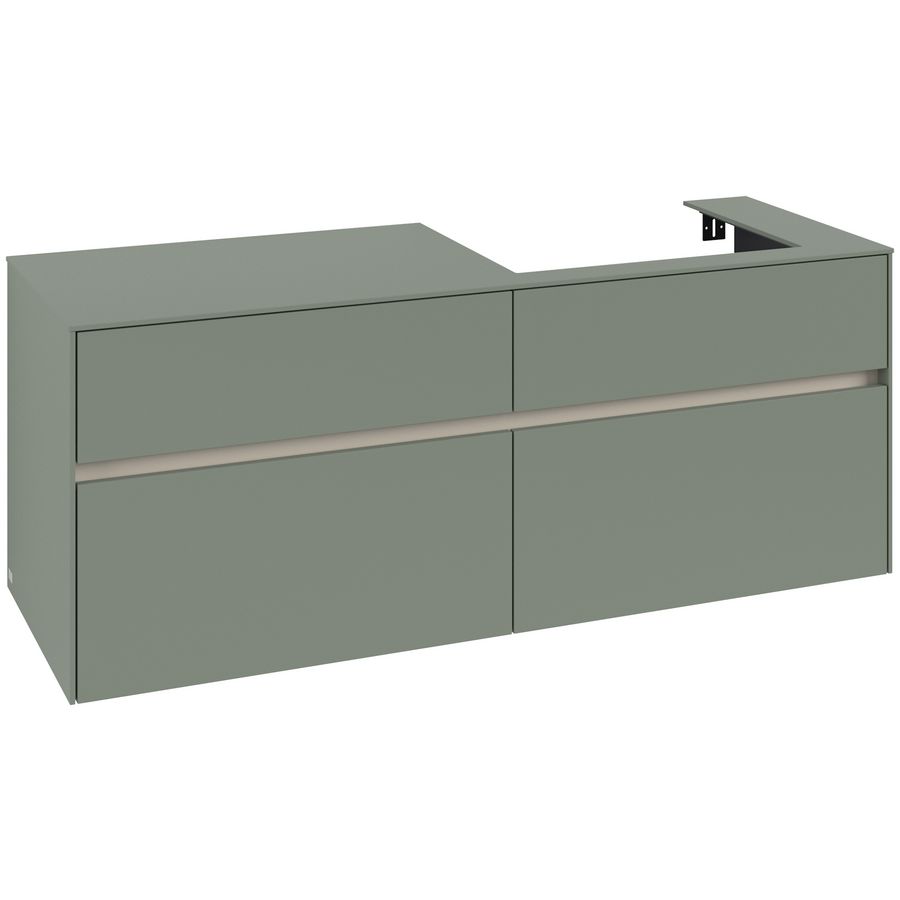 Wastafelonderkast Collaro 1400x548x500mm Soft Green C086B0AF