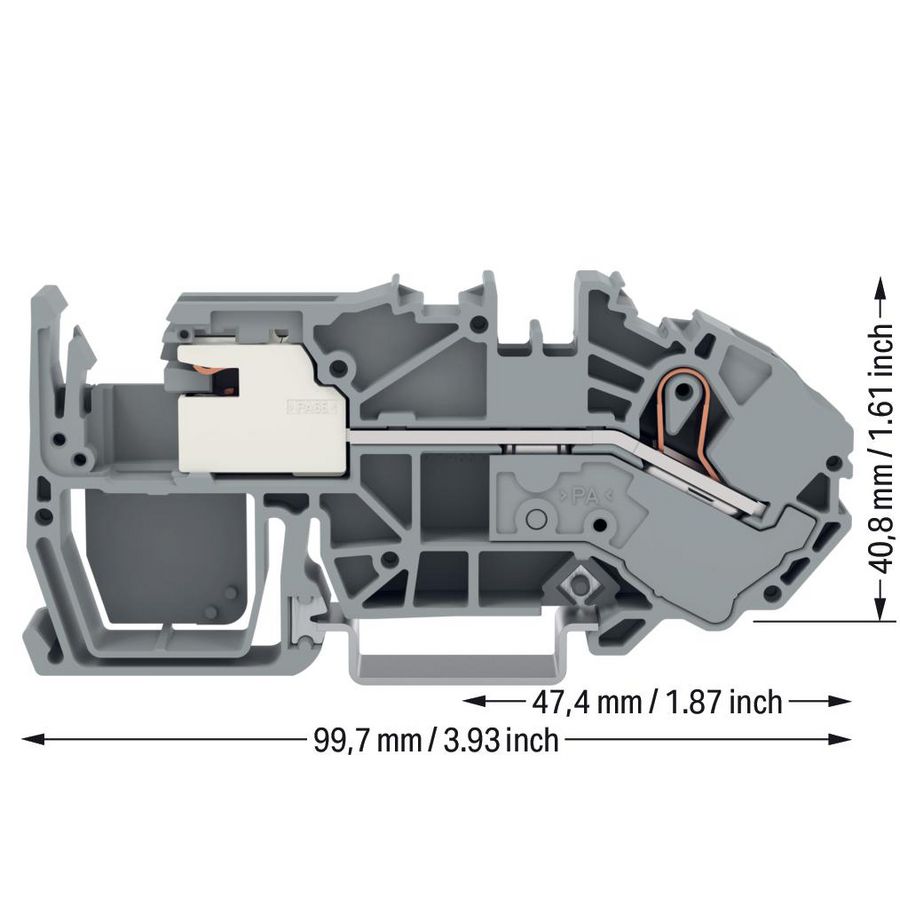 1-draads potentiaalvereffeningsklem 16mm² 2016-7711 VVE=20